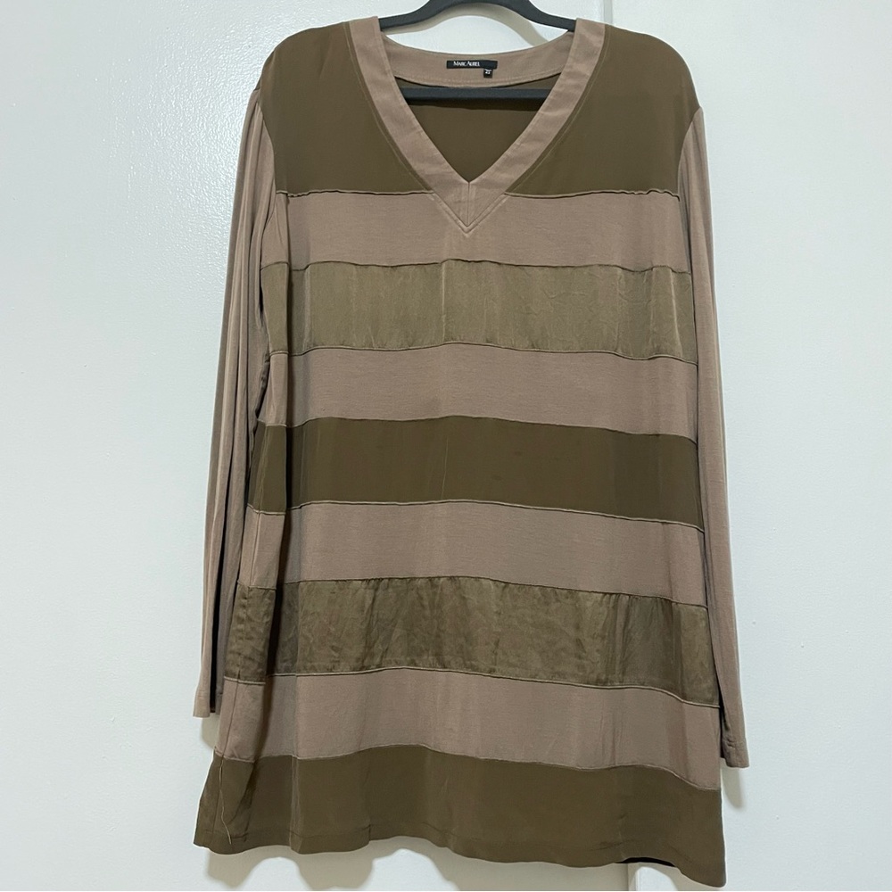 Silk Long Sleeves Women’s Tunic Marc Aurel (Germany) Size Large